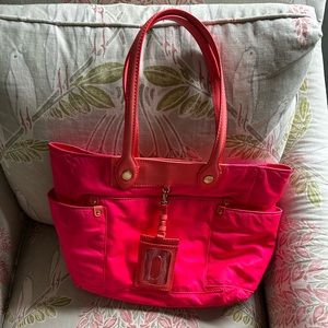 Neon pink Marc Jacobs tote